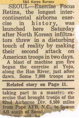 Operation Focus Retina ~ South Korea - March 1969
