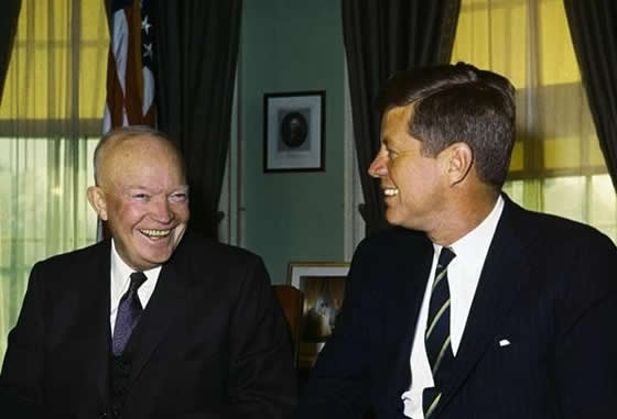 Dwight David Eisenhower; John Fitzgerald Kennedy Jan. 1961