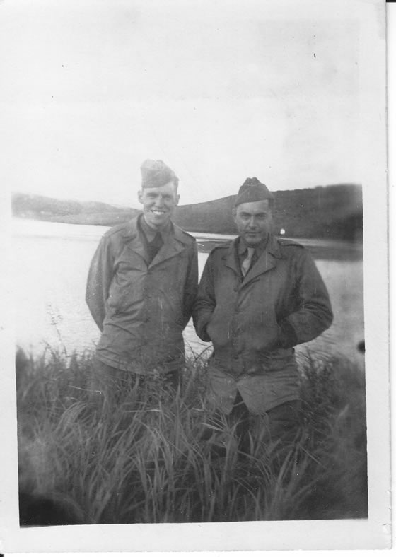 Eddie & Army buddy Aleutians Lake